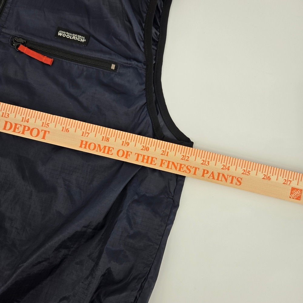 Woolrich John Rich & Bros Vintage Vest L Navy Blue Mesh Lined Windbreaker EUC - Picture 7 of 10